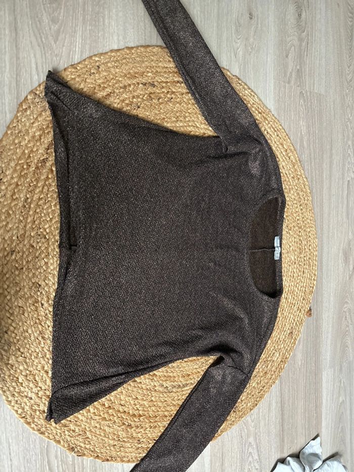 Pull marron - photo numéro 2