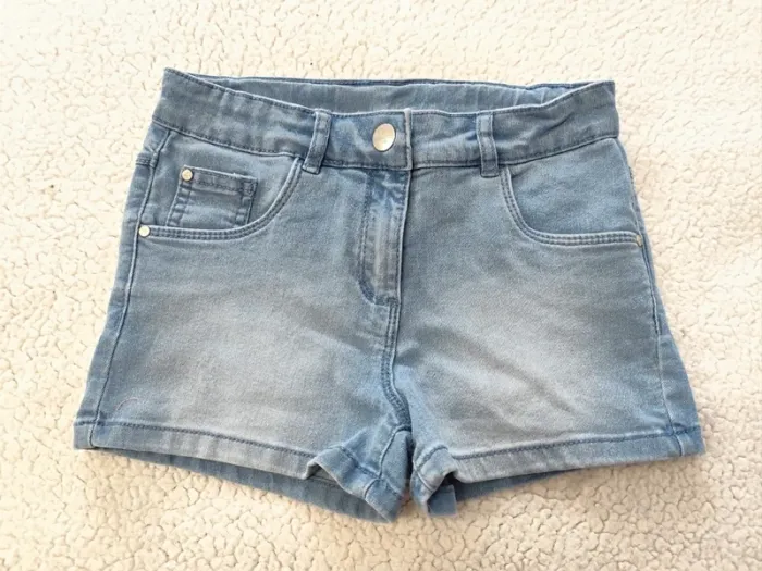 Short en jean bleu stretch orchestra 8 ans