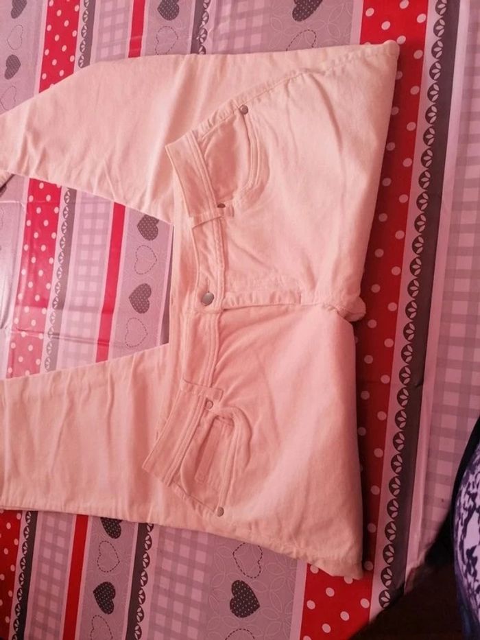 Jeans blanc crème Tissaia Taille 46 - photo numéro 8