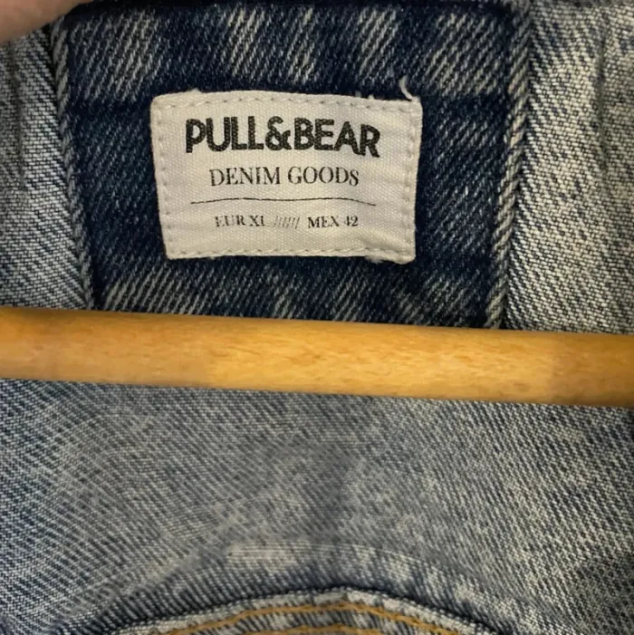 Denim Jacket Veste jean Pull & Bear patchs Womens XL - photo numéro 5