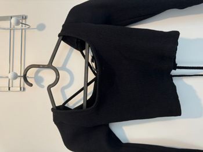 Top dos nu à nouer noir Stradivarius - photo numéro 3