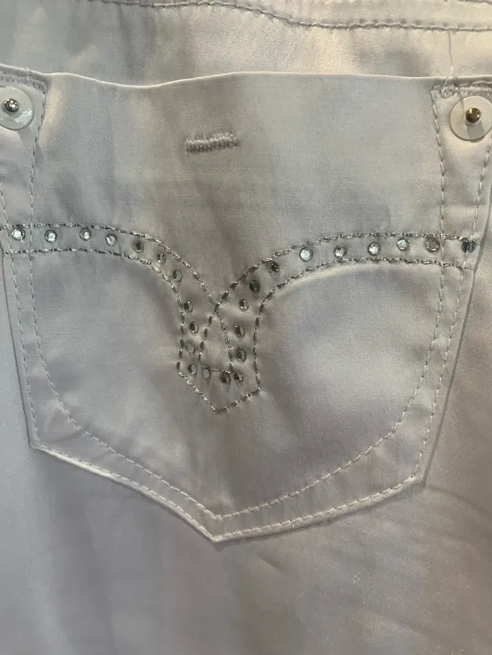 Pantalon droit blanc - photo numéro 6