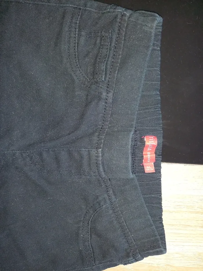 Pantalon jegging noir fille 8 ans - photo numéro 7