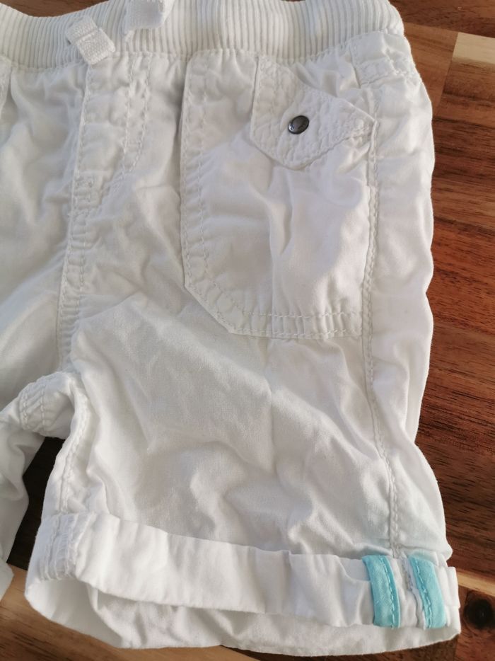 Short blanc toile Kiabi - photo numéro 3