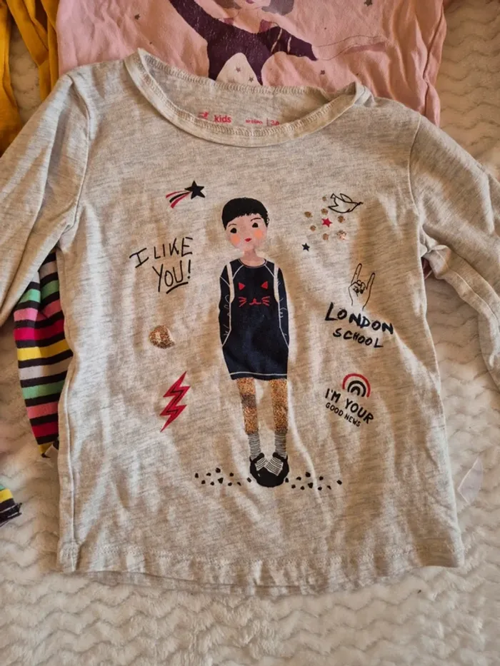 Lot 5 Tee-shirts manches longues 3 ans - photo numéro 3