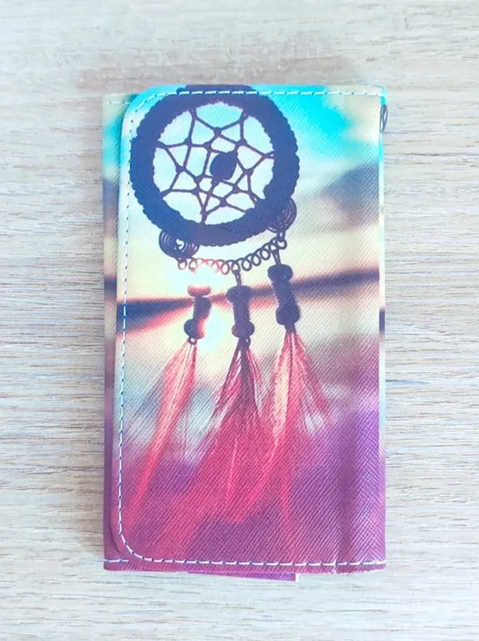 Portefeuille attrapes-rêves multicolore - 14x8,5cm
