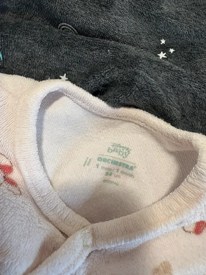 Lot pyjama velours 1mois fille - photo numéro 4