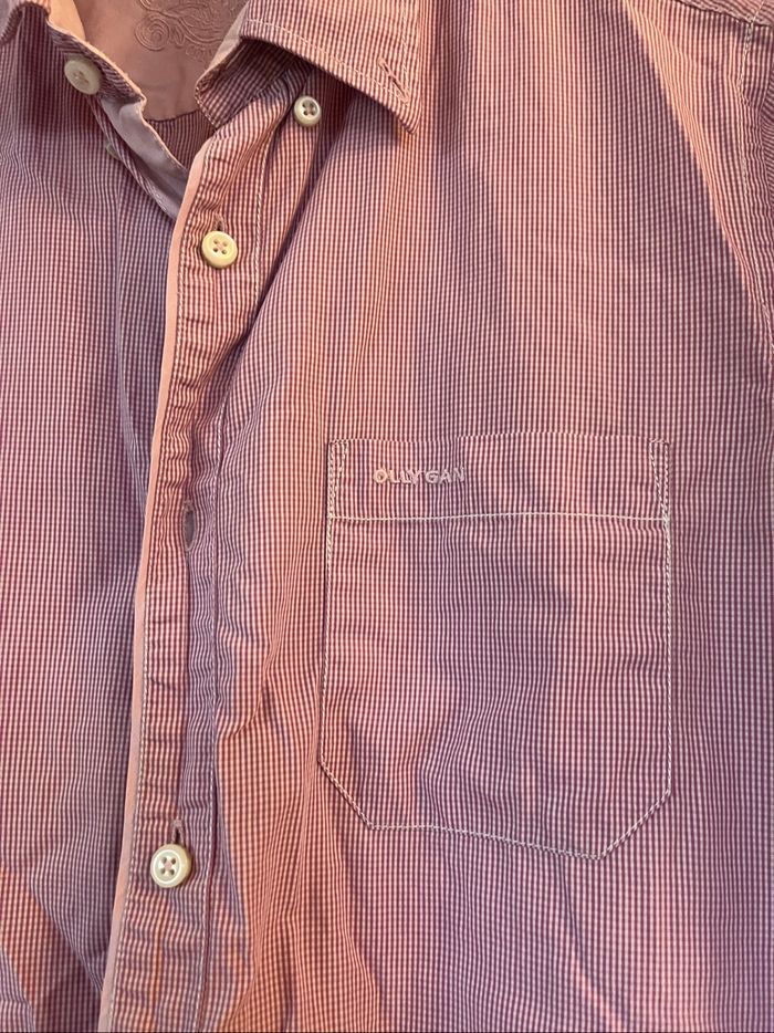 Chemise Olly Gan rose petits carreaux - photo numéro 2