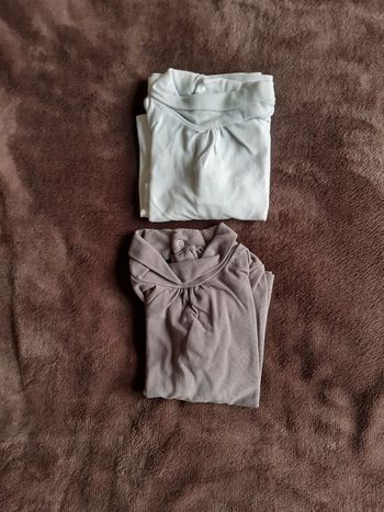 Lot 2 t shirts col montant 12 mois pat et ripaton