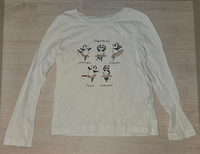 Tee shirt manches longues panda