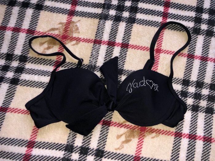Haut de Maillot de Bain Noir "J’adore" - Taille 75A
