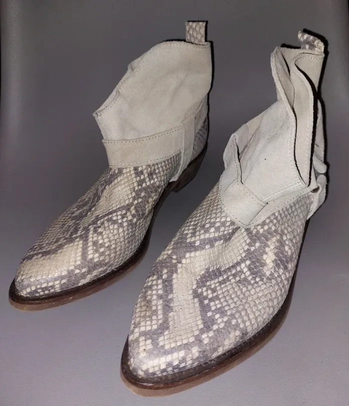 Bottines simili serpent trafaluc