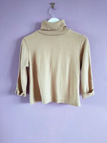 Pull en laine roulé vintage