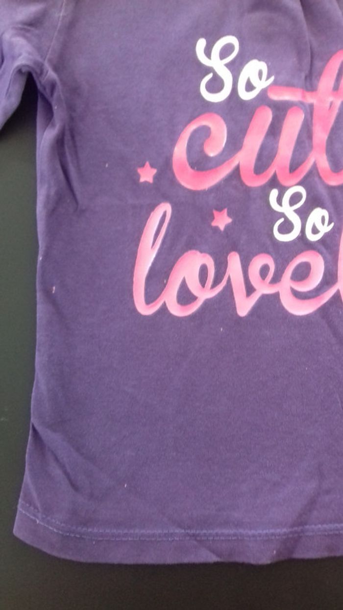Tee shirt violet - 23 mois - photo numéro 2