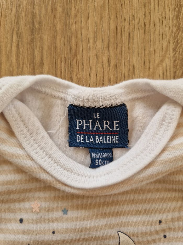 Body manche longue de la marque Le Phare de la Baleine, taille Naissance - photo numéro 3