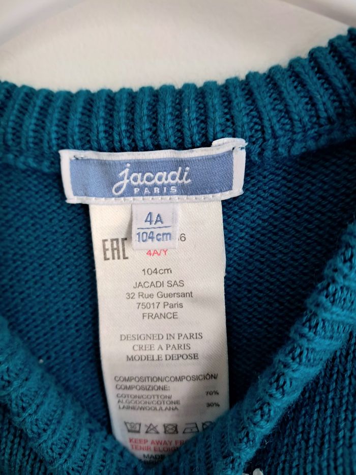 Pull hiver garçon 4 ans Jacadi - photo numéro 4