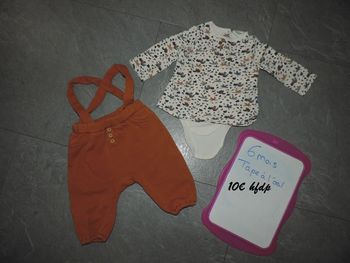 ensemble tape à l'oeil taille 6 mois