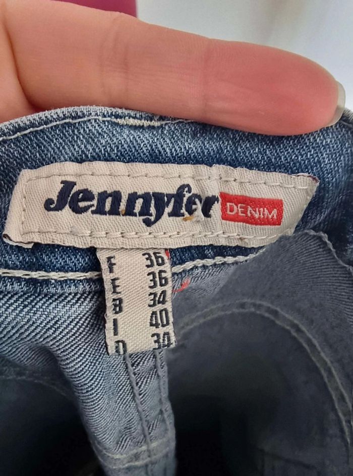 Jean  évasé  bleu  - taille 36 -  Jennyfer - photo numéro 3