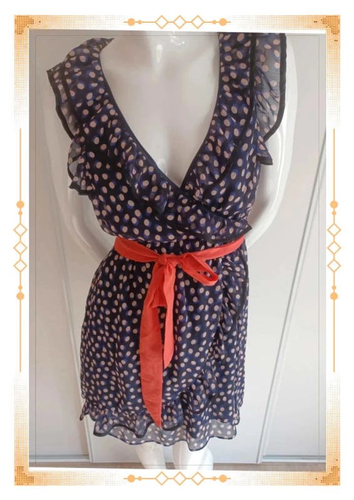Robe à pois et volants - photo numéro 2