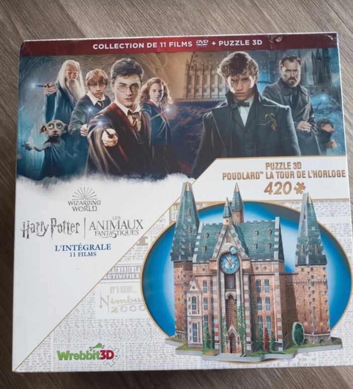 Coffret intégral harry potter puzzle 3D Poudlard collection magique neuf sous blister