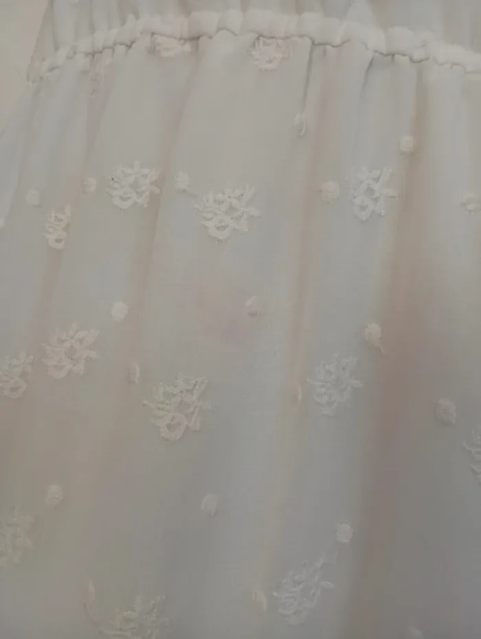 Robe blanche 36 cocktail été Massimo Dutti 86cm - photo numéro 7