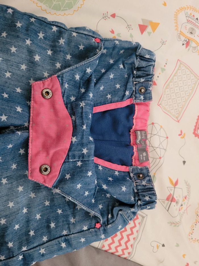 2 pantalons jeans chauds doublés 18 mois - photo numéro 15