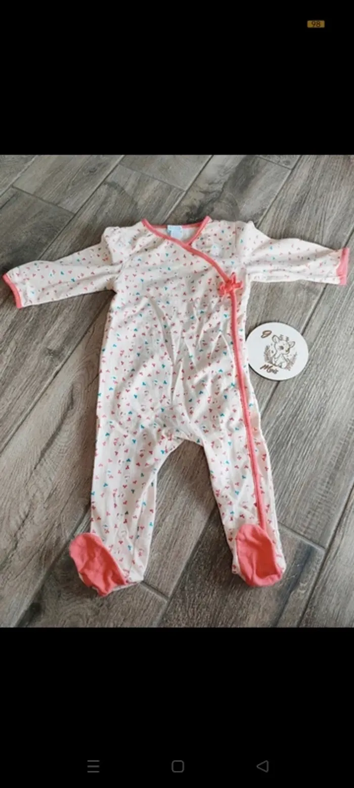 Magnifique pyjama coton thème oiseau 🤟