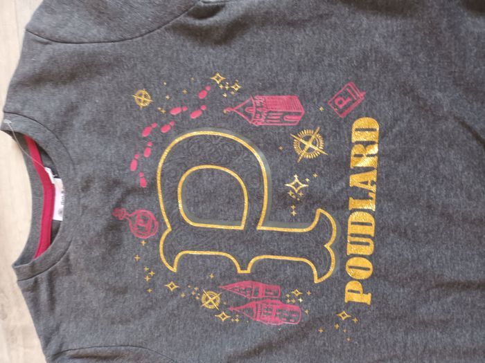 robe harry potter 10 ans neuf gris bordeau fille manches courtes - photo numéro 2