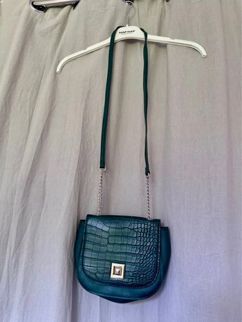 Petit sac à bandoulière couleur vert - Etam