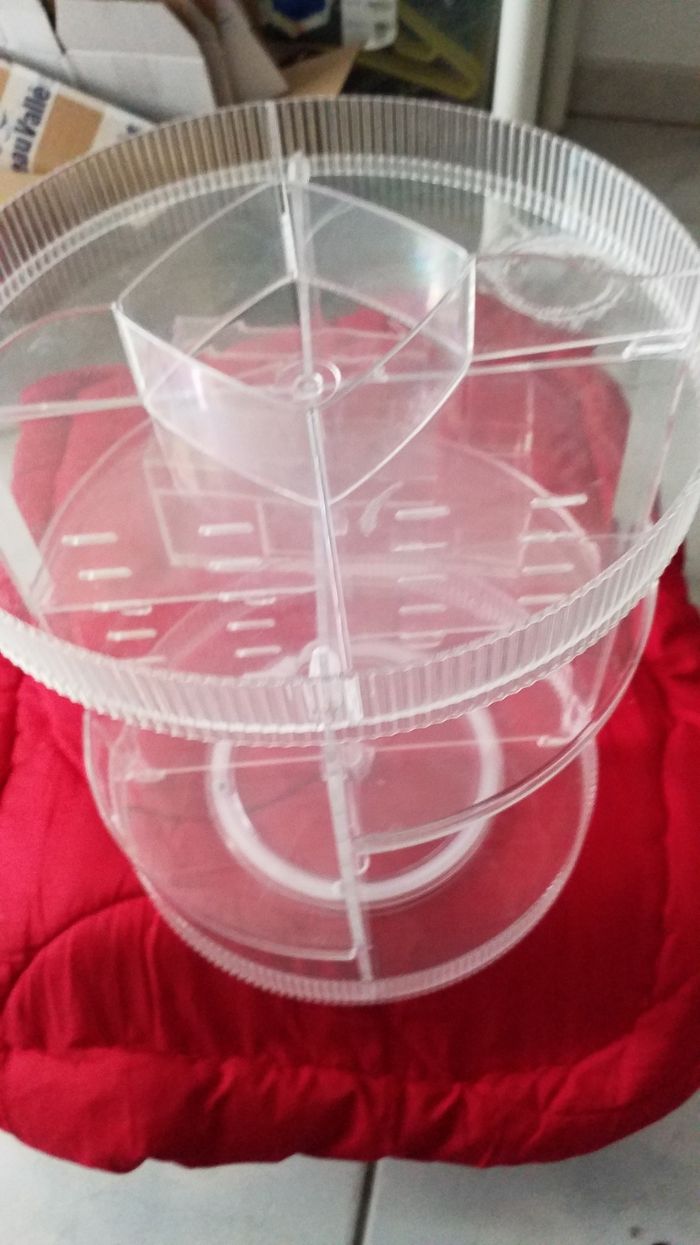 Tourniquet  pliable    pour  rangement  avec petite boîte  transparent  et modulable - photo numéro 4