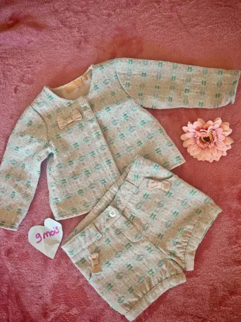Ensemble costume short et veste fille