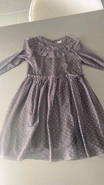 Robe manche longue transparente taille