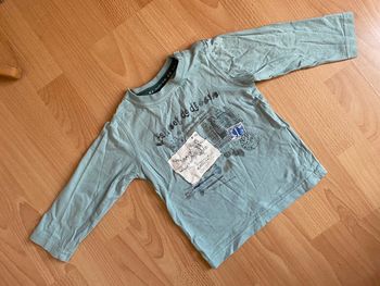 Joli T-shirt gris-bleu ML Sergent Major T. 2 ans/86 cm garçon