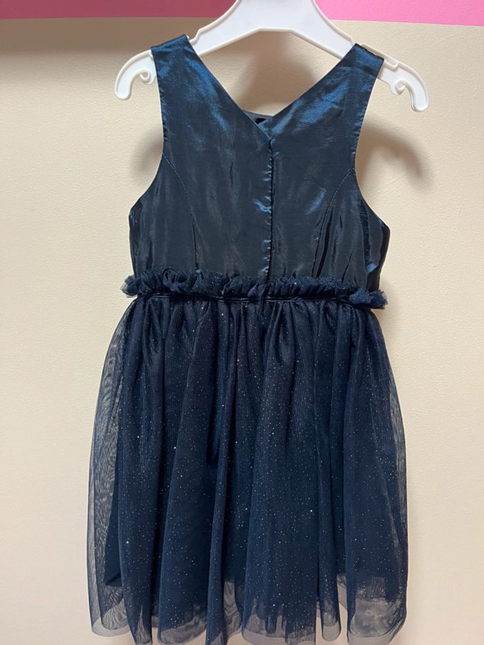 Robe fête H&M neuve sans étiquette à tulle bleu nuit - photo numéro 5