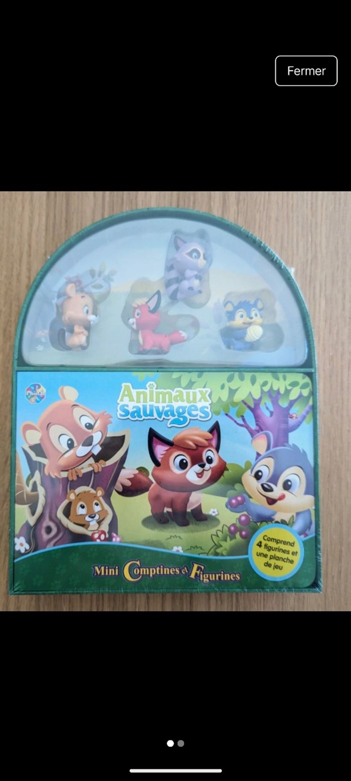 Mini contes sauvages - livre et figurines