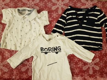 Lot de 3 t-shirt garçon 9 mois