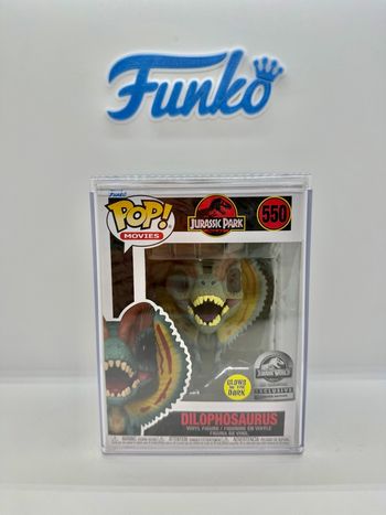 Funko Pop Jurassic Park Dilophosaurus 550 GITD Exclusive 🇺🇸