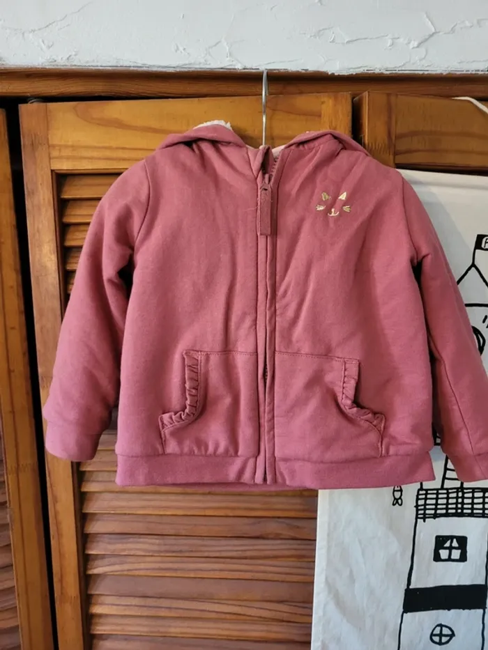 Sweat à capuche zippé et chaud