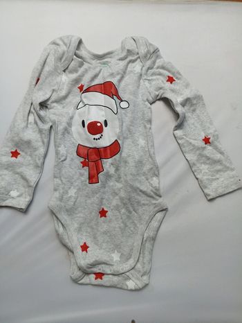 Body bonhomme de neige 12 mois