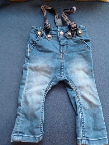 Pantalon bretelles orchestra 9 mois