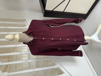 Chemise Zara homme bordeaux unie