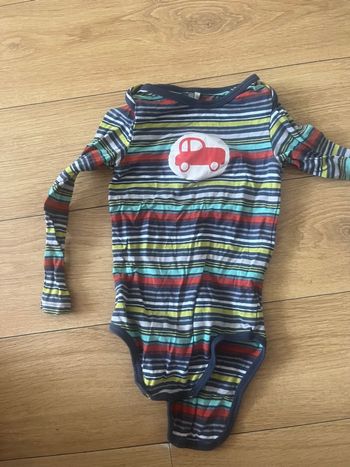 body manches longues bébé garçon orchestra 23 mois rayé multicolore motif voiture