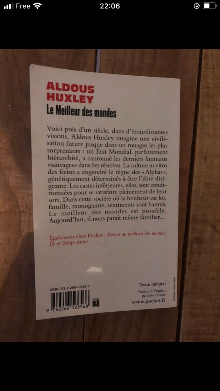 Livre « Le meilleur des mondes » - photo numéro 2