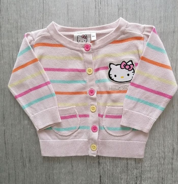 Gilet rayé Hello Kitty 9 mois
