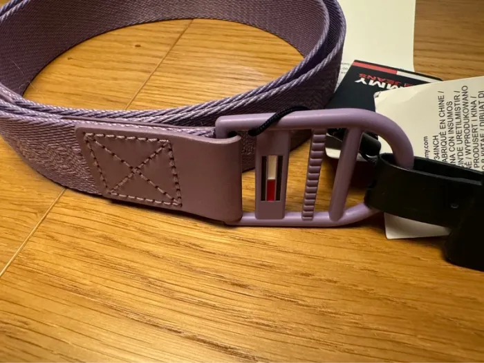 Ceinture Tommy Hilfiger en toile violette viola taille S 85 cm - photo numéro 6