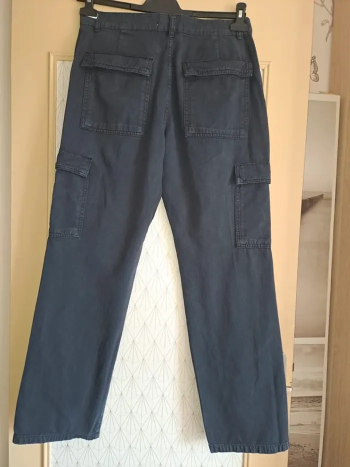 Pantalon marine femme 40 Mango à poches comme neuf - photo numéro 6