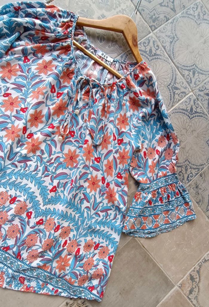 Très jolie blouse M&V taille M/L - neuve - photo numéro 5