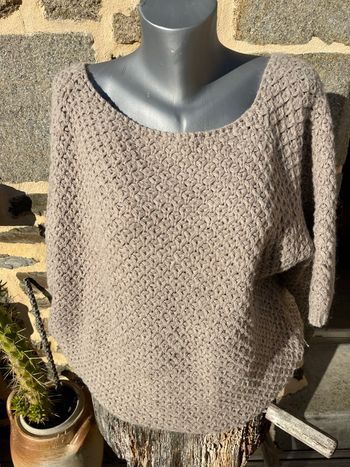 Pull en maille beige - Boutique indépendante 