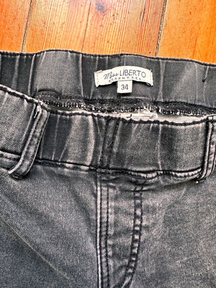 Jeggings miss liberto 34 gris chine - photo numéro 2