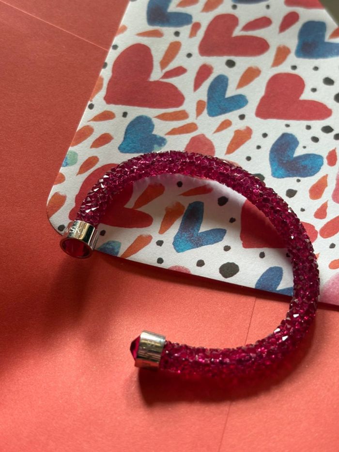 Bracelet Swarovski stardust rose fushia - photo numéro 5